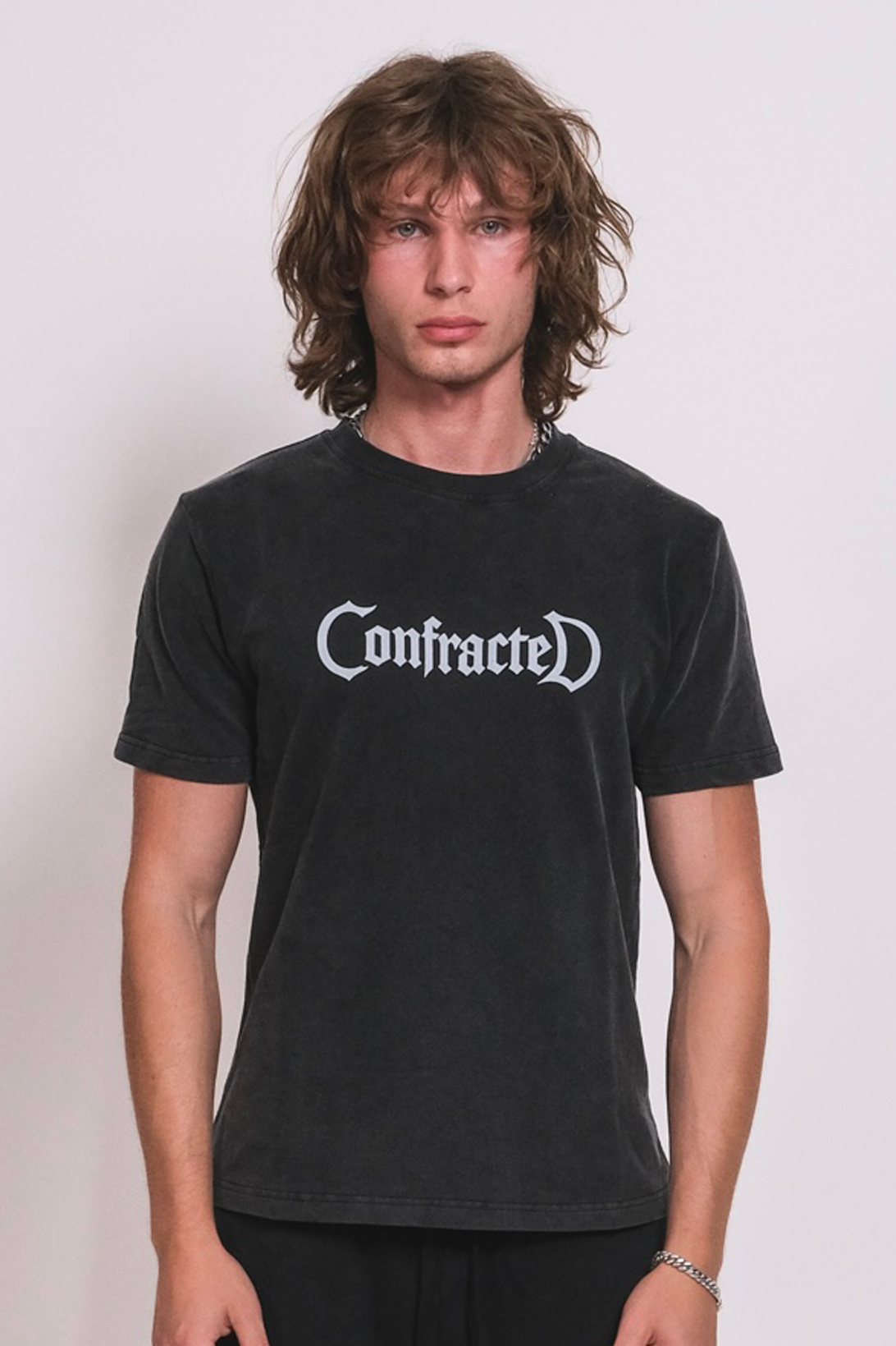 Black Confracted T-Shirt